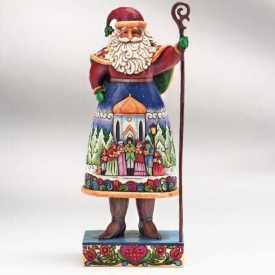 Jim Shore Heartwood Creek Santa with Carolers Scene New