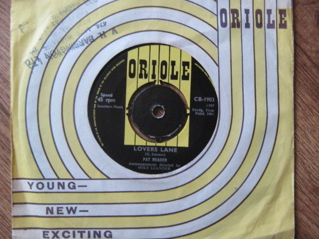   LOVERS LANE 1963 ORIOLE COVER JOE MEEK RELATED GIRL SINGER RARITY