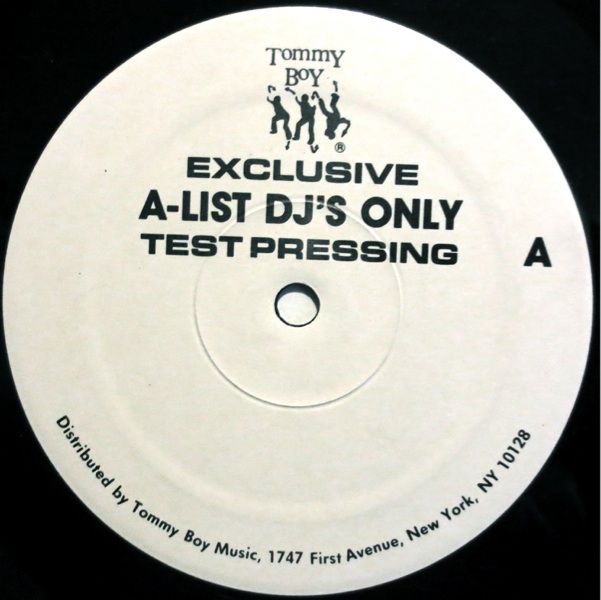 Uptown Dope on Plastic RARE Random Rap Test Pressing Tommy Boy 12