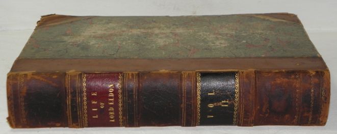 Horace Twiss   Life of Lord Chancellor Eldon Vol 2   1844 UK 1st 1st