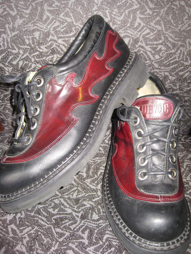 John Fluevog Angels Flame Rockabilly Oxford Shoes M 6 5 w 8 5