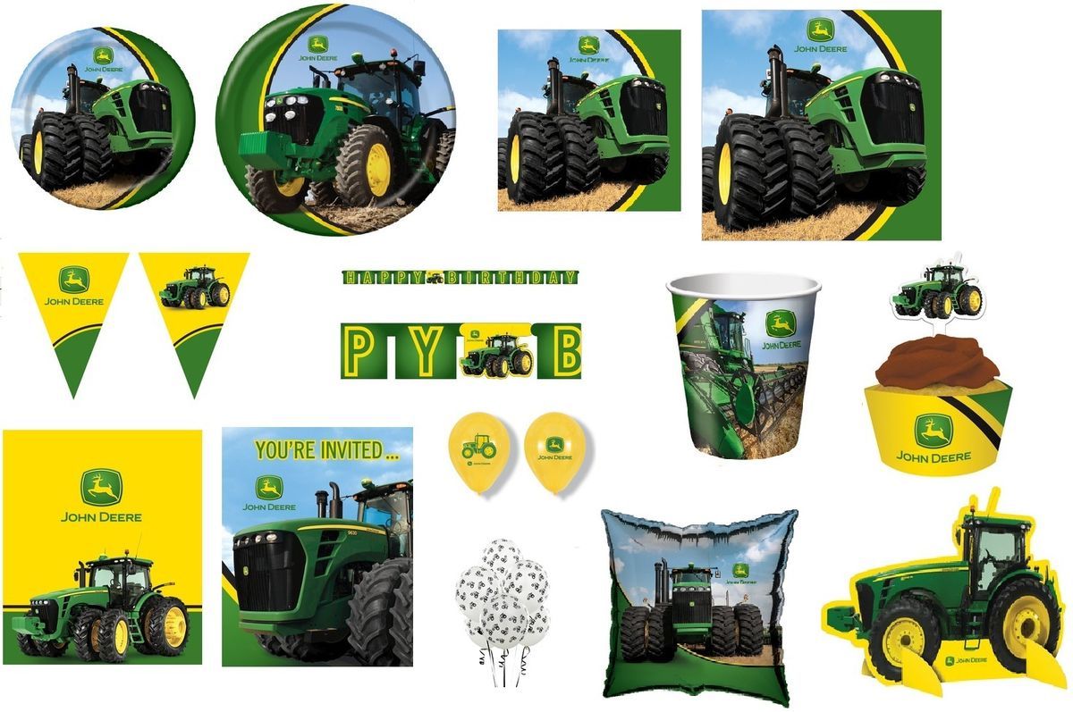 John Deere Tractor Farm Birthday Party Baby Shower Retirement Farmer