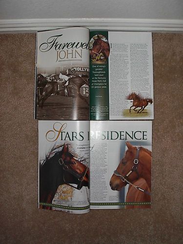 JOHN HENRY FUNNY CIDE ALYSHEBA MAGAZINES HORSE RACING  