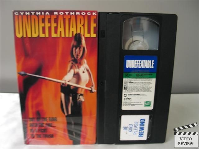 Undefeatable VHS Cynthia Rothrock Don Niam John Miller Godfrey Hall 086162477539  