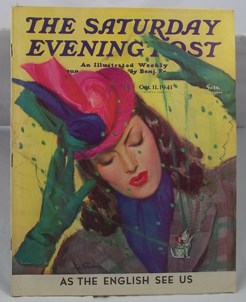 Saturday Evening Post October 11 1941 John La Gatta Bimini English Rover Boys  