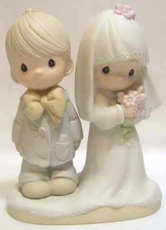 Precious Moments 5 Figurines Marriage Anniversary Banks Excellent Condition  