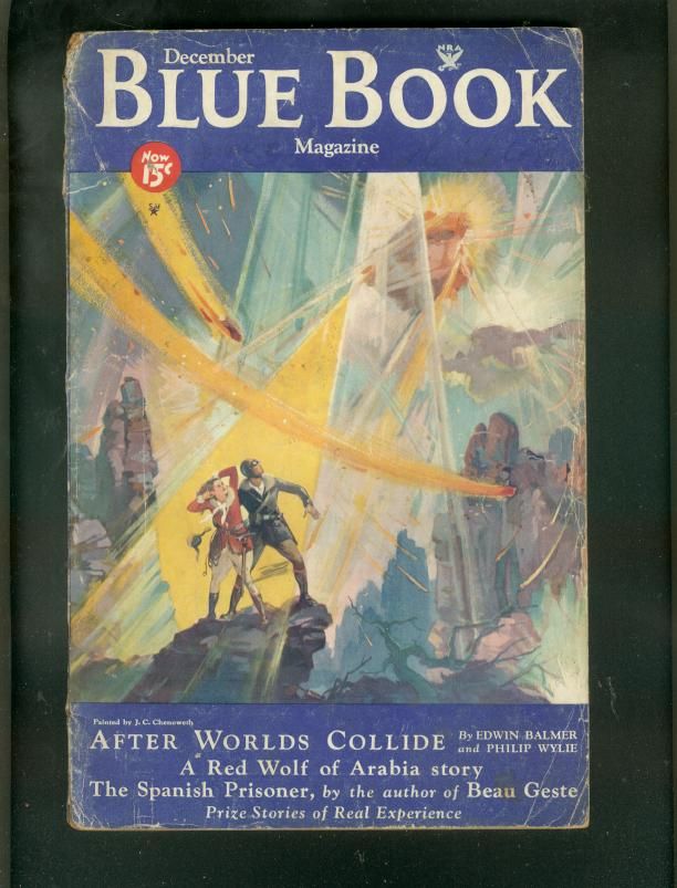 Blue Book Pulp 12 1933 PC Wren Philip Wylie Sci Fi RCMP G  