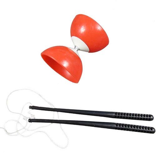 Red Chinese Yo Yo Diabolo Juggling Spinning  