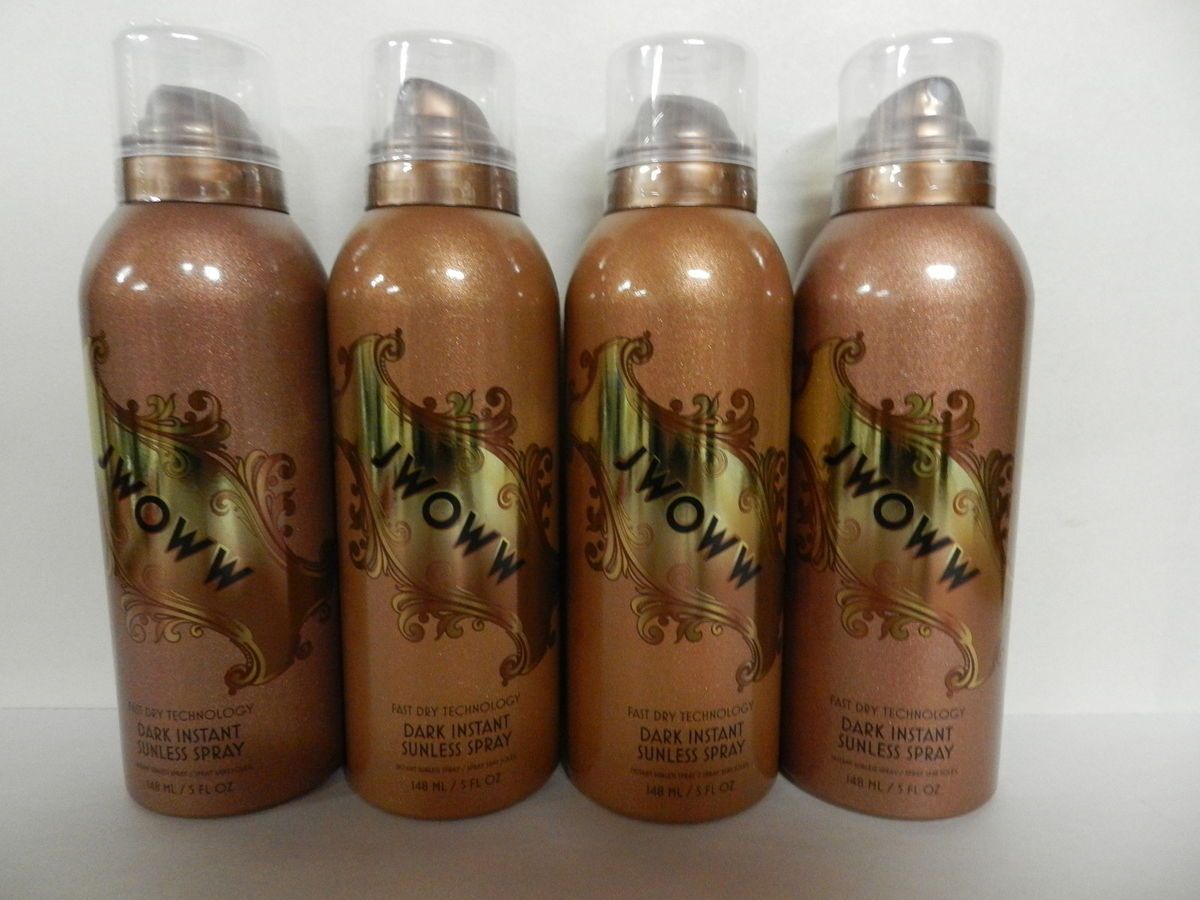 LOT OF 4 JWOWW DARK INSTANT SUNLESS SPRAY TAN UV FREE TANNING PACK NEW