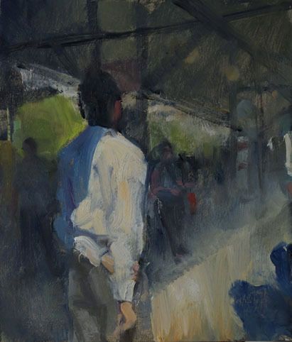 Waiting for The Train by Duane Keiser