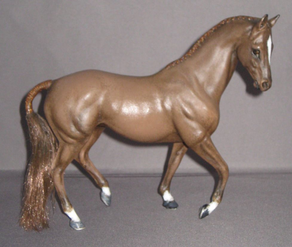 Breyer cm Custom Classic Bay Kelso Hunter Braided by Donahue