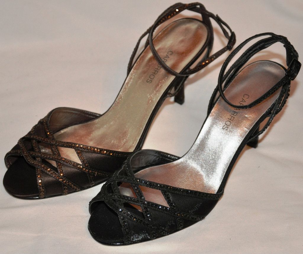 Caparros Kerry Sequin Evening Shoe Brown or Black New