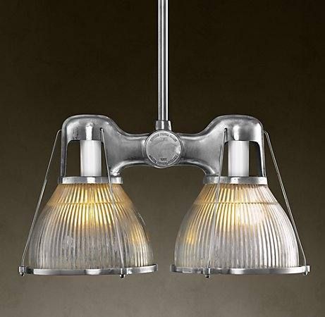 Restoration Hardware Keynes Prism Double Pendant