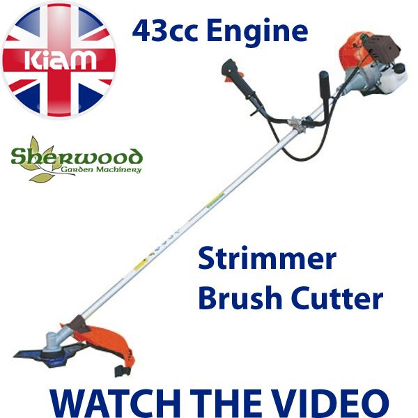 Kiam Sherwood KS40 43cc Petrol Brush Cutter Strimmer Grass Line