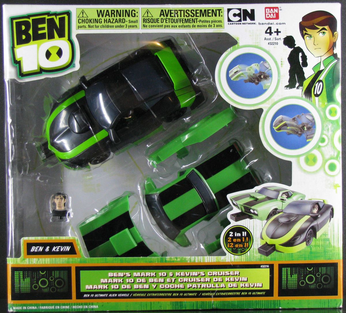 Ben 10 2 in 1 Car Bens Mark 10 Kevins Cruiser Ultimate Alien Vehicle.