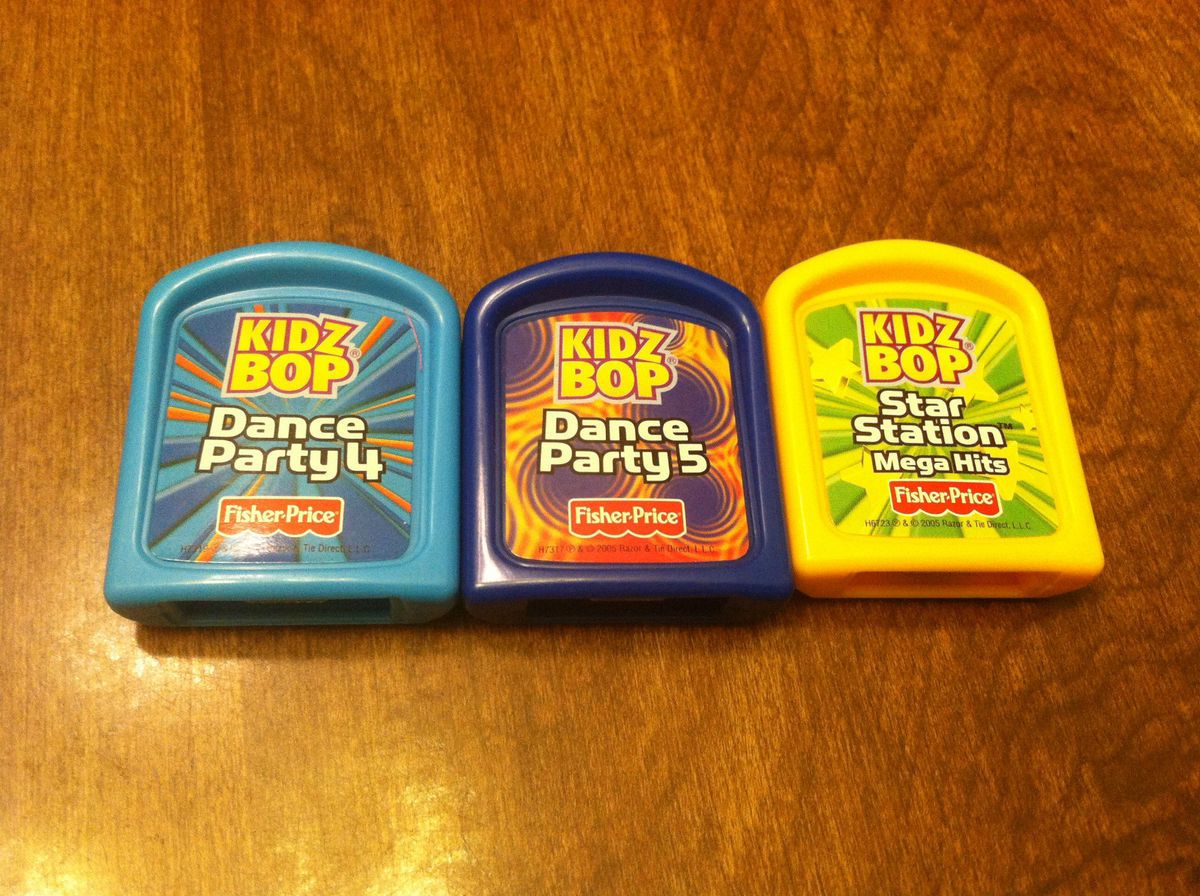 Kidz Bop Fisher Price 3 Game Cartridges Dance Party 4 5 Star Station