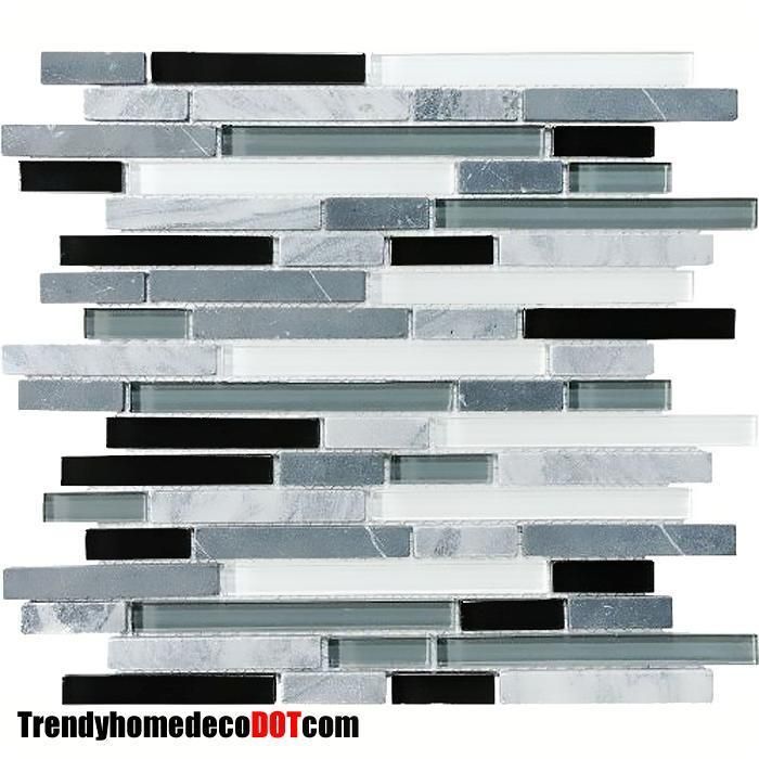 Glass Marble Mosaic Tile Kitchen Backsplash Wall Bathroom Sink