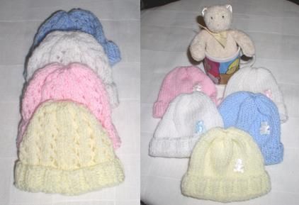 Preemie Premature Baby Reborn Newborn Baby Hand Knitted Hats