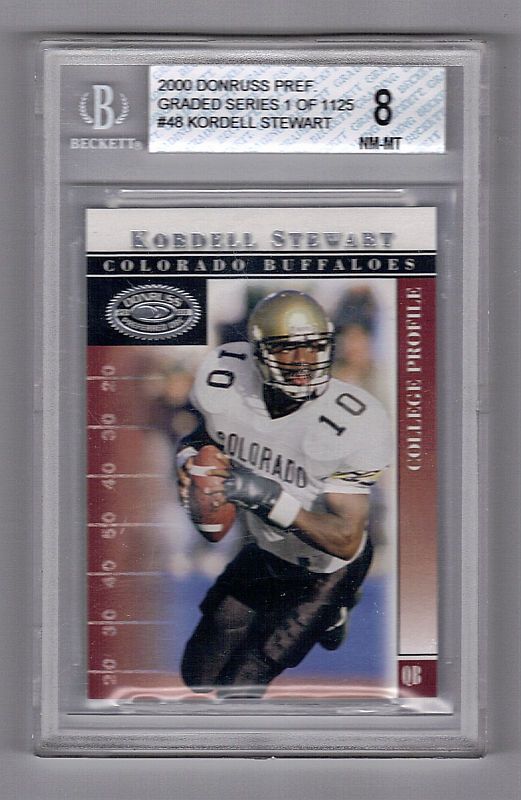 Kordell Stewart 2000 Donruss Preferred Card 48 BGS 8