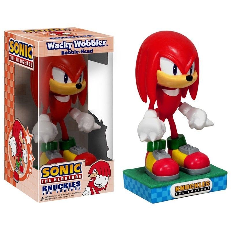 Sonic Hedge Hog Knuckles Wacky Wobbler Bobblehead Nodder Funko fo B