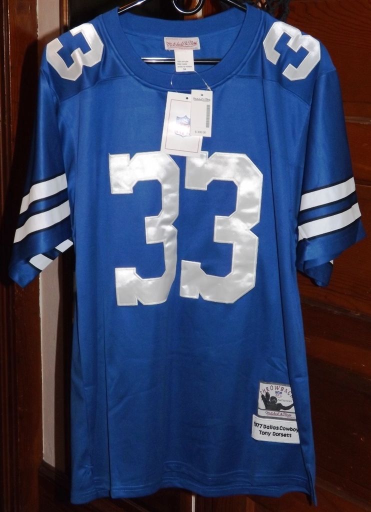 TONY DORSETT THROWBACK COWBOYS MITCHELL NESS JERSEY NWT SIZE 54 RETAIL