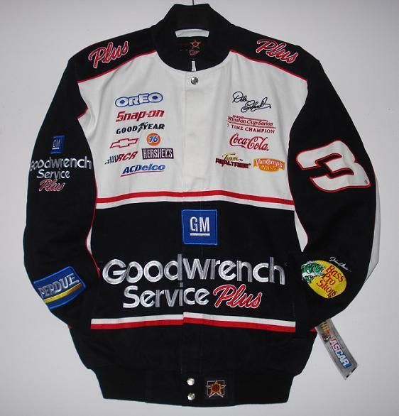 Size L Nascar Dale Earnhardt Sr Cotton Embroidered Jacket Jh Design L On Popscreen