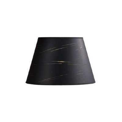 13 5 in Wide Barrel Shaped Lamp Shade Black Paper Laura Ashley