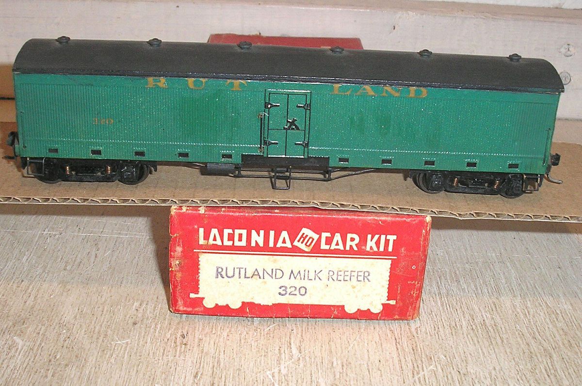 Vintage HO Scale Laconia Models Rutland Milk Reefer Car