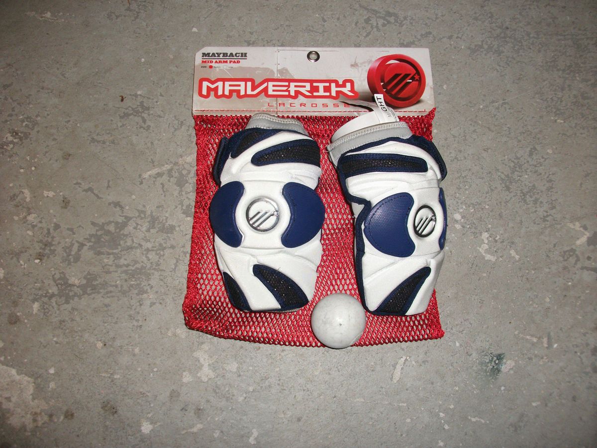 Maverik Maybach Lacrosse Mid Arm Pads Med Plus New Lax Ball