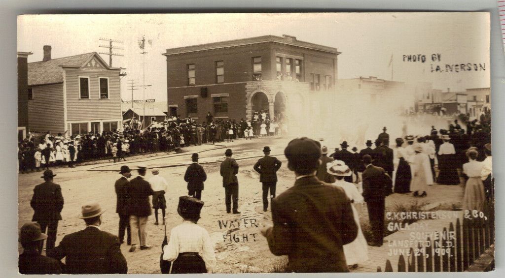 Postcard Real Photo Lansford North Dakota