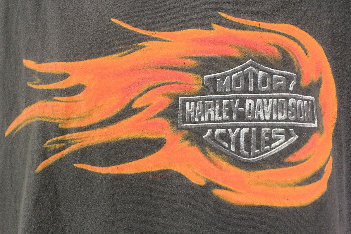 Harley Davidson 2XL Barnett Las Cruces Black SS T Shirt Fireball