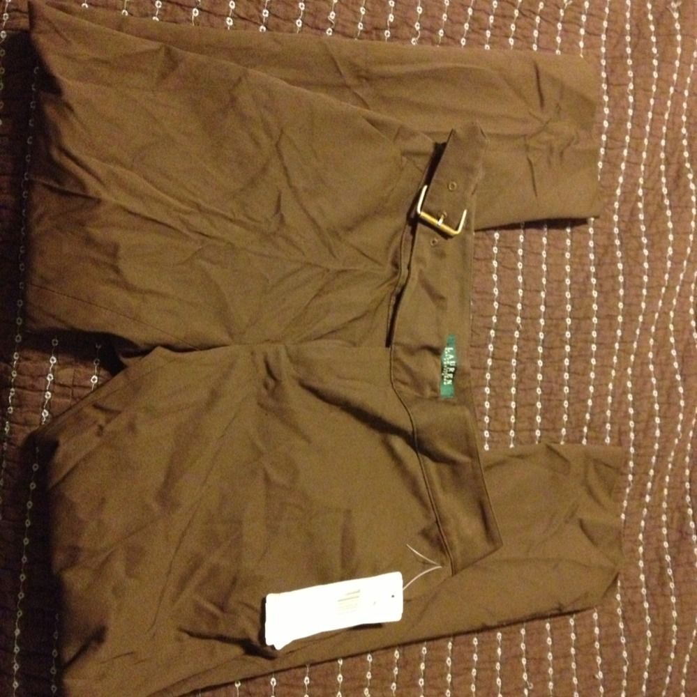 Lauren Ralph Lauren Petites Brown Pants Sz 2P