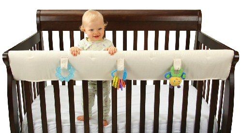 Leachco Easy Teether XL Babys Crib Rail Cover Ivory for Lifetime Cribs