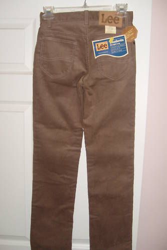 NWT Boys Lee Student Brown Corduroy Jeans 25X30 L@@K