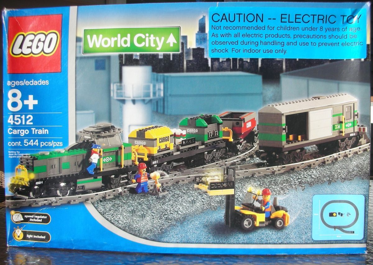 LEGO 4512 WORLD CITY CARGO TRAIN SET 9 VOLT TRACK BRAND NEW SEALED BOX