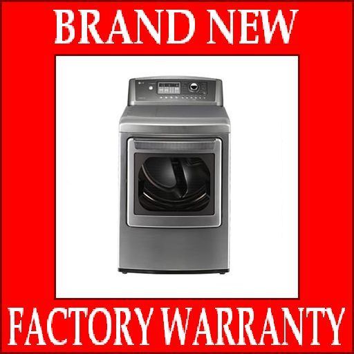 LG Graphite Steel Steam Electric Dryer DLEX5101V Large Capacity 7 3 cu