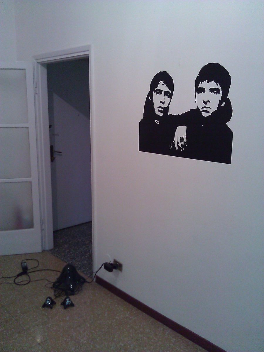 Oasis Wall Art Sticker Noel Liam Gallagher Decal Design