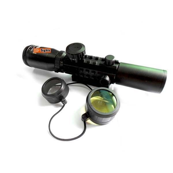 Red Green Rangefinding Illuminated Reticle Type Rifle Scope