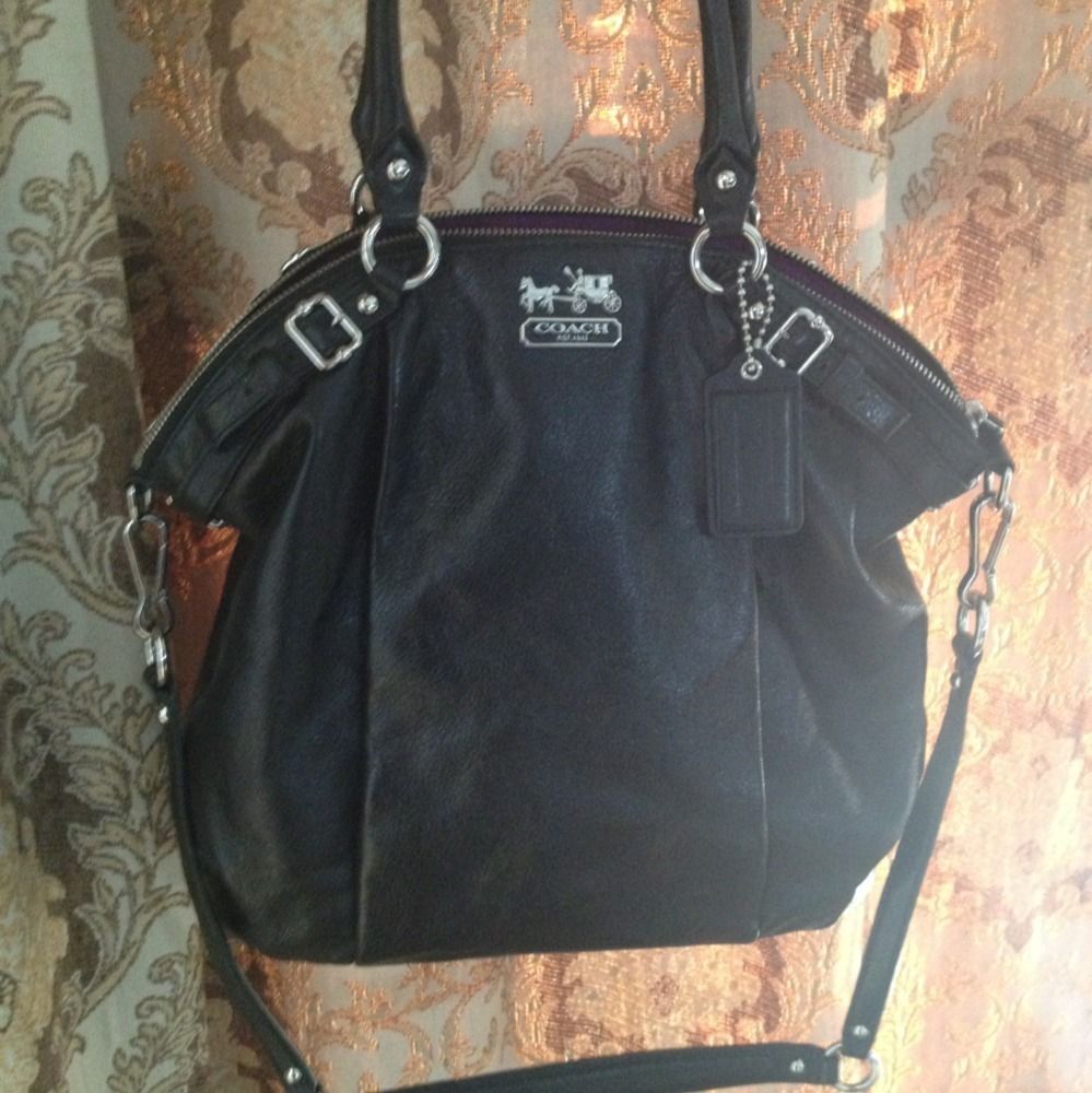 Coach Madison Large Lindsey Black Handbag 18641