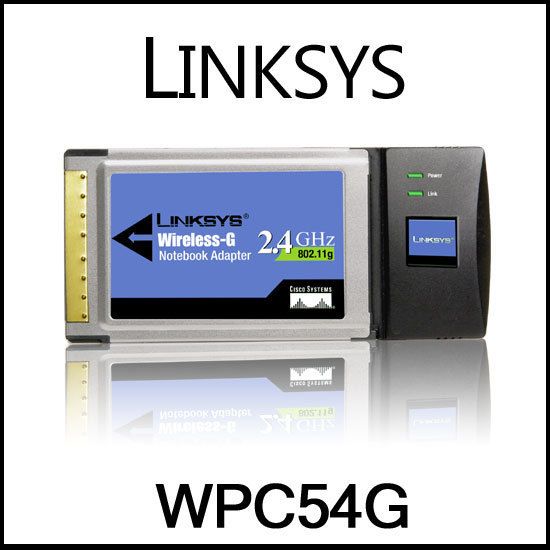 Cisco Linksys WPC54G Wi Fi Wireless 802 11g 54Mbps PCMCIA PC Card