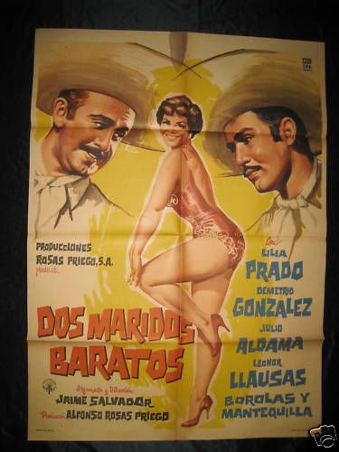 Lilia Prado Dos Maridos Baratos Sexy Mexican Poster 59