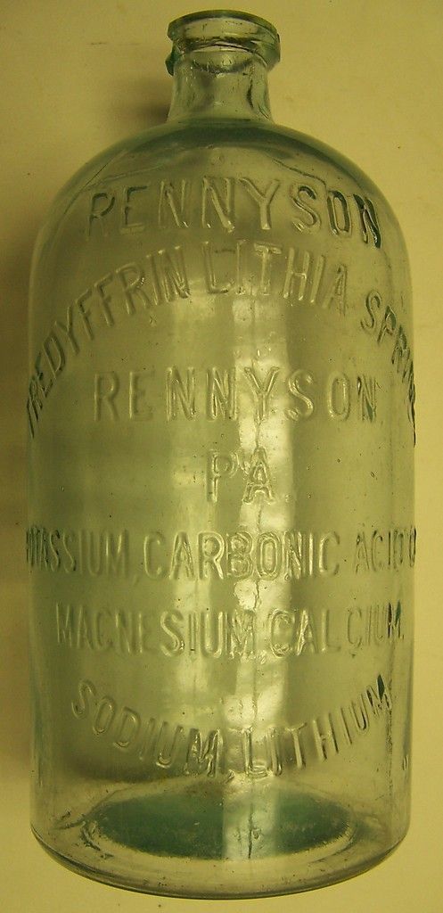 Rennyson Pa Tredyferin Lithia Springs Pennsylvania 1 2 Gal Mineral