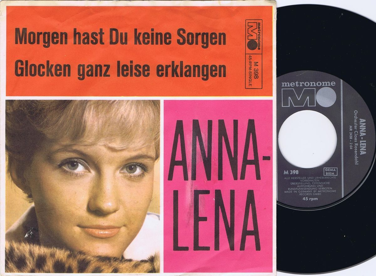 ANNA LENA LOFGREN Morgen Hast Du Keine Sorgen Swedish Pop German 45PS