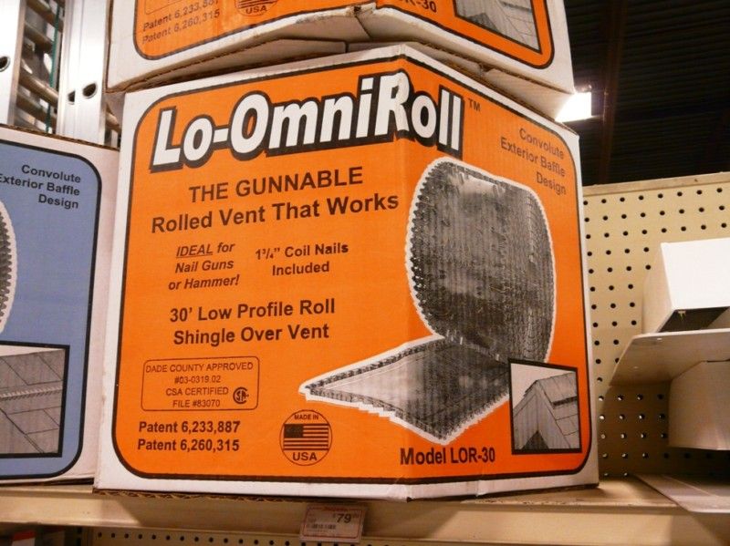 Lomanco 30 Omniroll Ridge Vent Lor 30 New