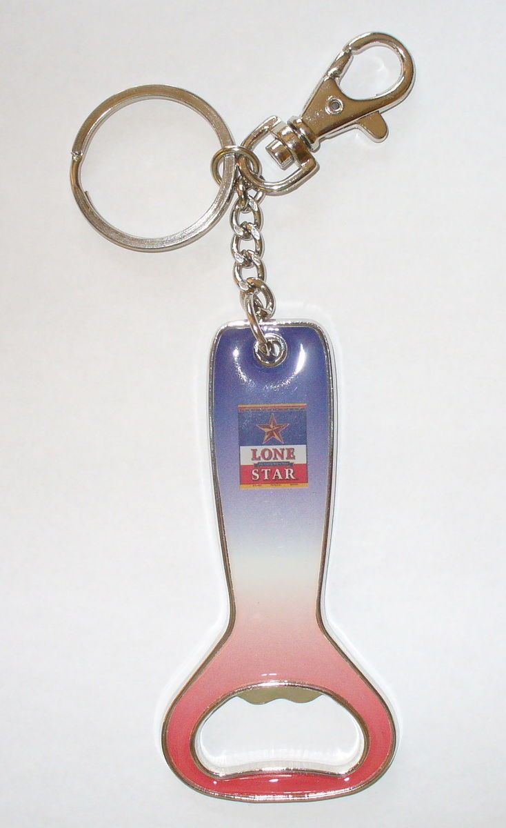 Lone Star Beer Bottle Opener Keychain