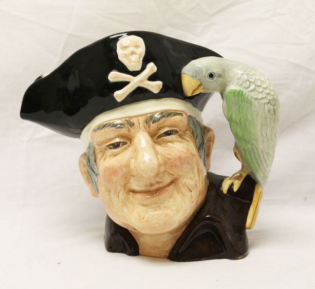 Vintage Large Royal Doulton Long John Silver Toby Mug Jug D6335