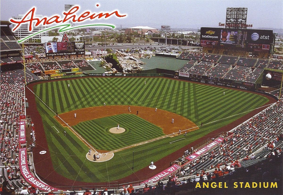 Los Angeles Angels of Anaheim Angel Stadium Postcard