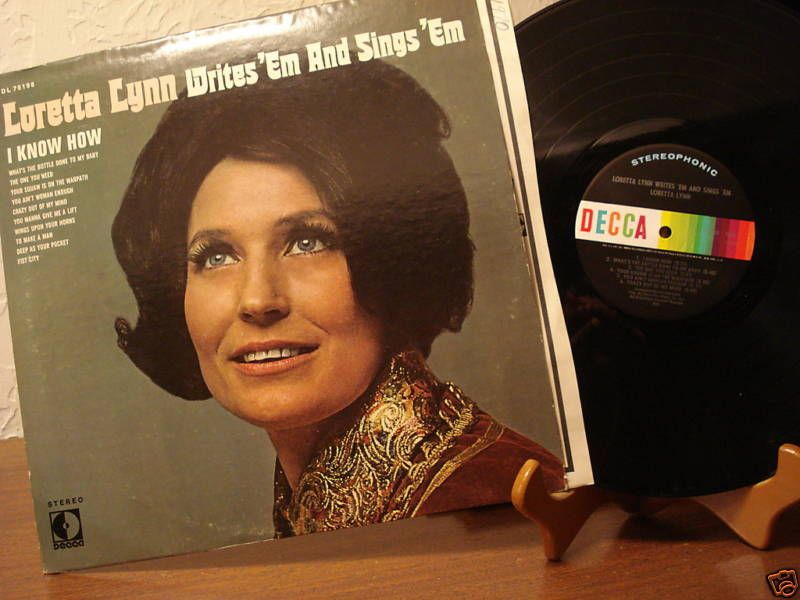 Loretta Lynn Writes Sings Em 1970 VG NM