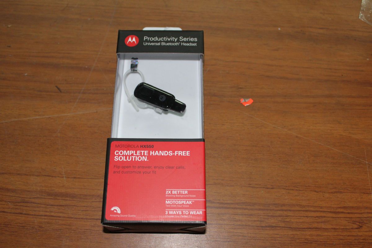 New Motorola HX550 Productivity Series Universal Bluetooth Headset