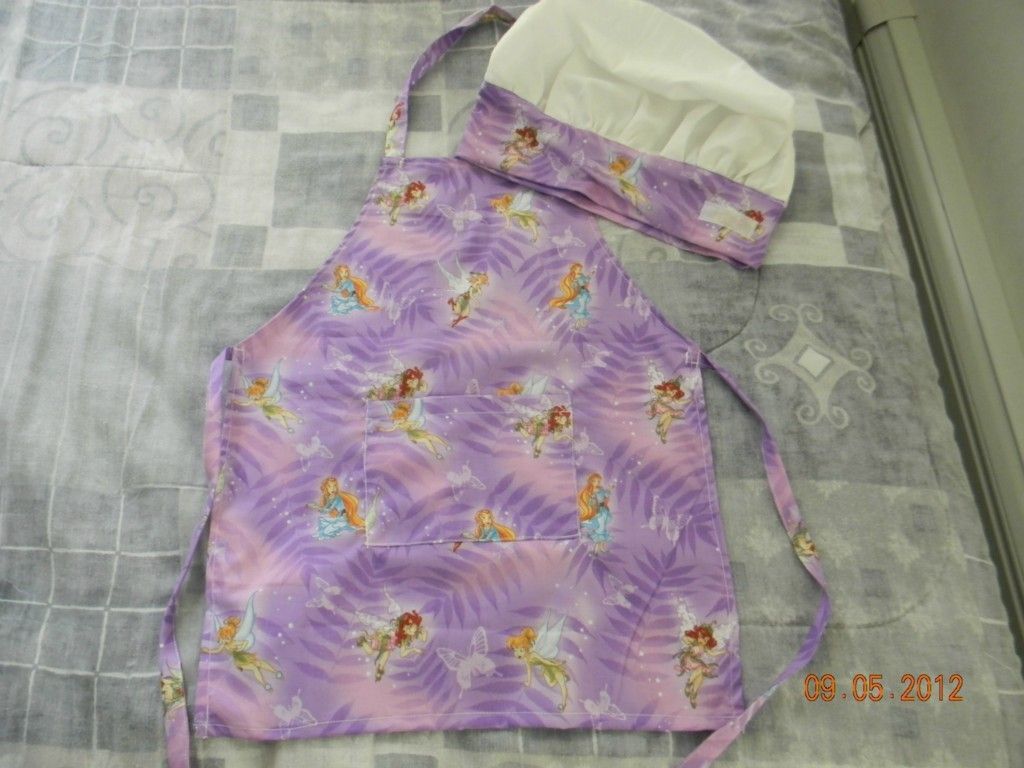 Disney Fairies Childrens Apron and Chef Hat Set